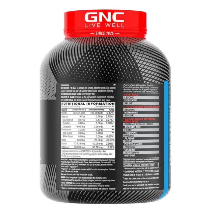 GNC AMP Pure Isolate 2kg CF 3