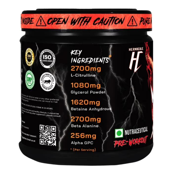 Hermacule Zeus Xtreme Pre Workout O 4