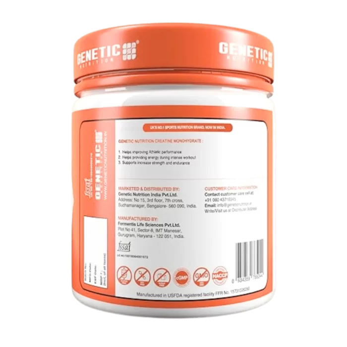 Genetic Nutrition 100 Creatine Monohydrate 200g 4