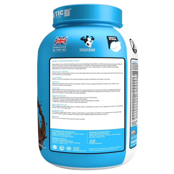 Genetic Nutrition Mass Attack Mass Gainer 3 Kg CF 3