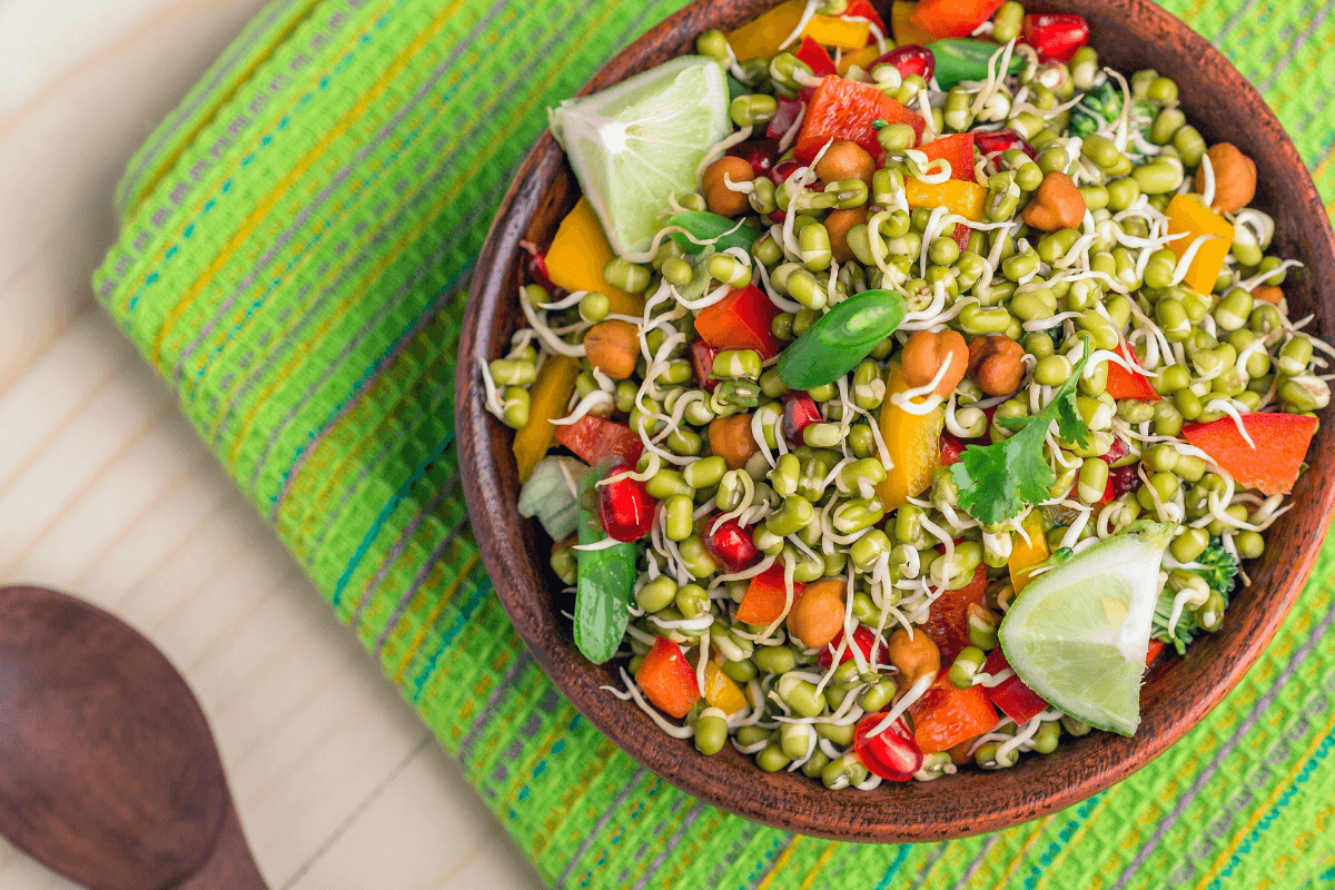 Post-workout meal - Indian Salad - Sprout Moong Salad