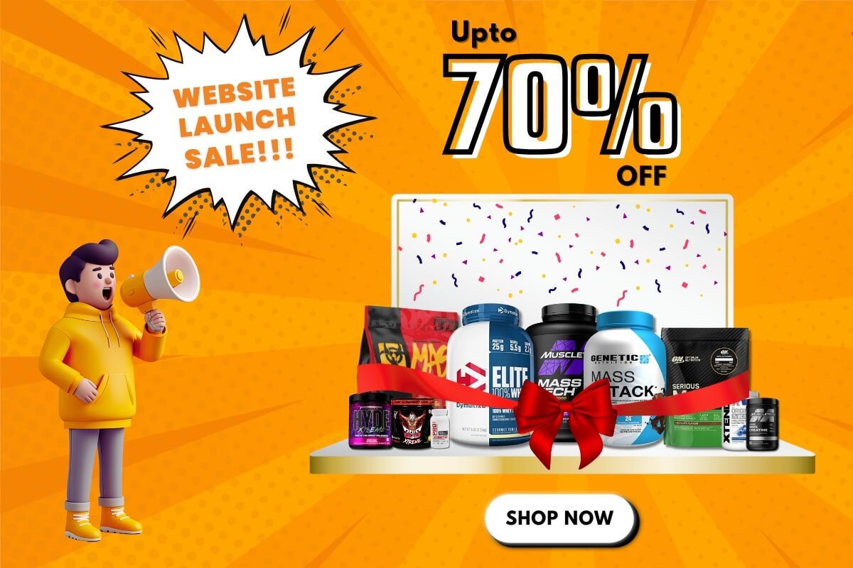 Supplement Baba Website Launch Sale Banner AMP Version